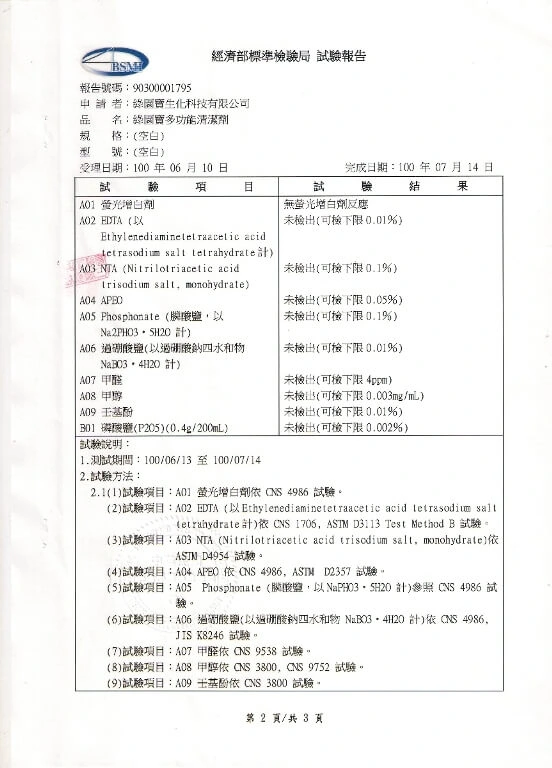 100年度經濟部標準檢驗局環保標章不應含有物質